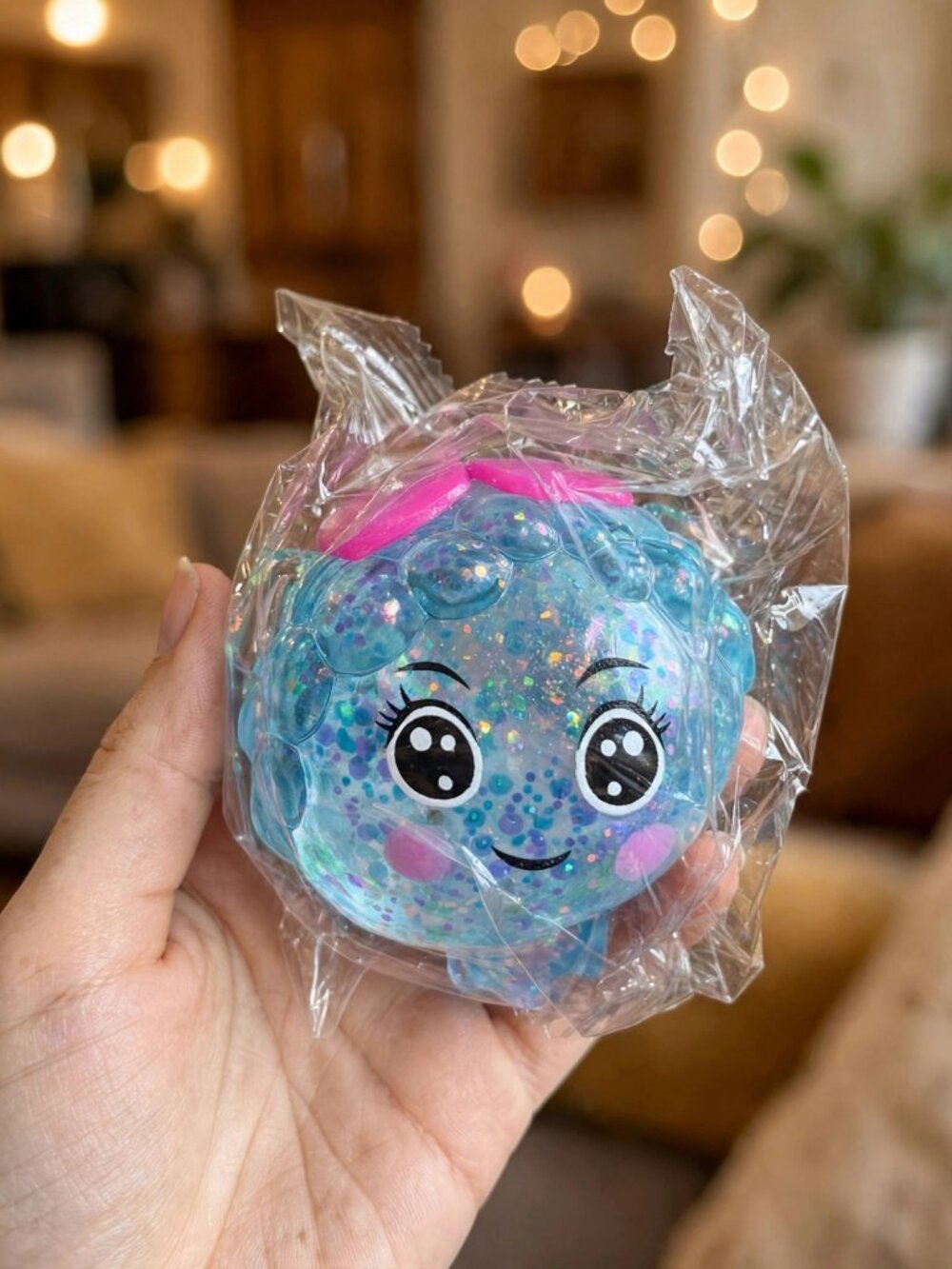 Teacup Strawberry Squishy Sensory Toy New